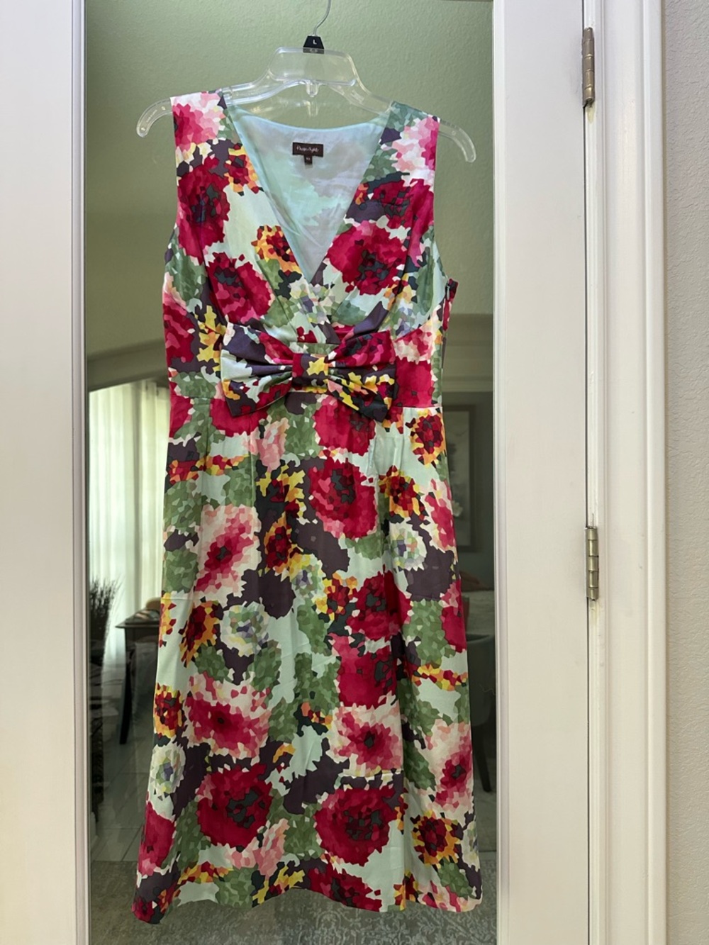 Phase Eight 100% Silk Floral Bow Front Dress 🌸